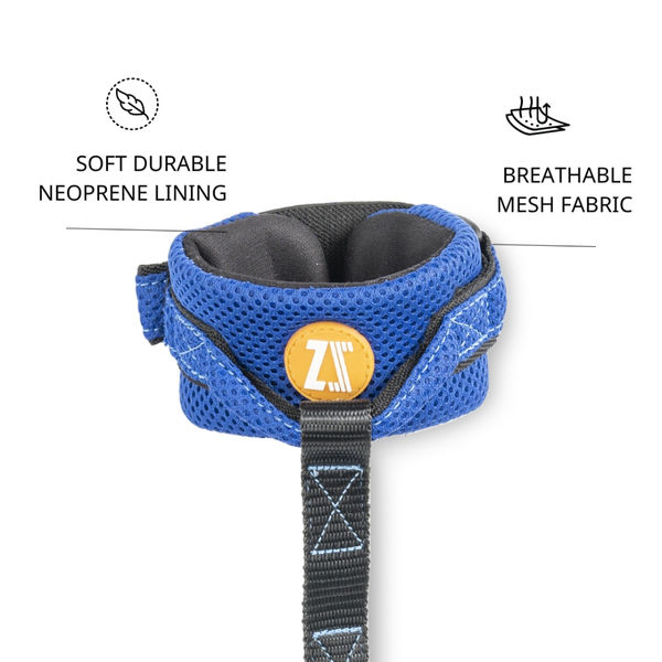 Zoomiez Hands Free Mesh Leash for Dogs & Cats (Royal Blue)