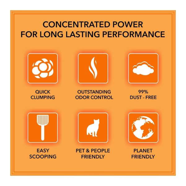 Pet Pattern Natural Clay Unscented Advance Clumping Cat Litter