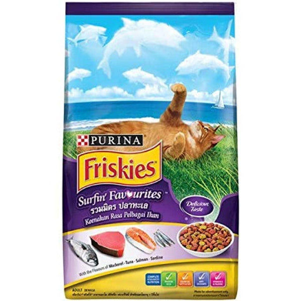 Purnia Friskies Surfin Favourites Adult Cat Dry Food