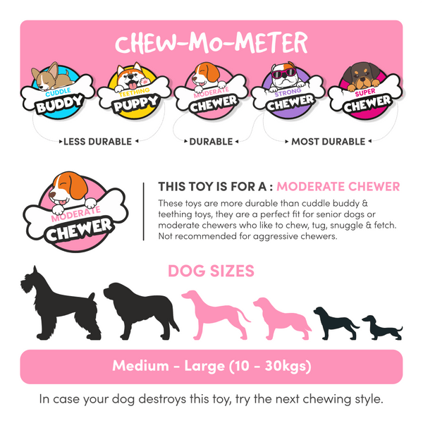 Barkbutler x Fofos Cooling Bone Freezable Chew Toy for Dogs (Blue)