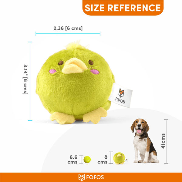 Barkbutler x Fofos Slow Rising Animal Toy Set for Dogs (Green)