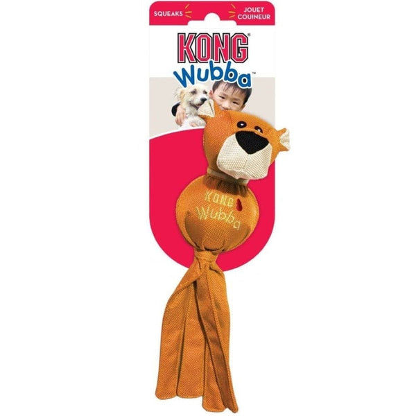 Kong Wubba Friends Plush Squeaky Toy for Dogs (Grey)