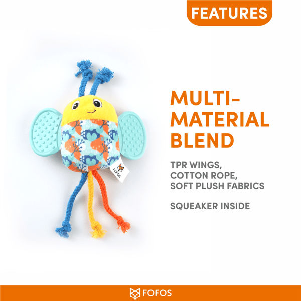 Barkbutler x Fofos Puppy Bee Toy for Dogs