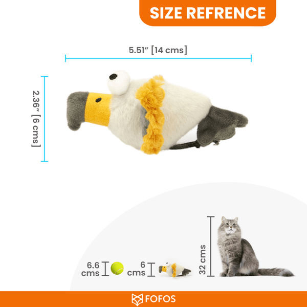 Barkbutler x Fofos Eagle with Catnip Balls Interactive Toy for Cats