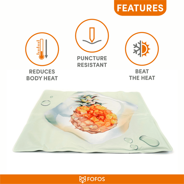 Barkbutler x Fofos Pineapple Cooling Mat for Dogs