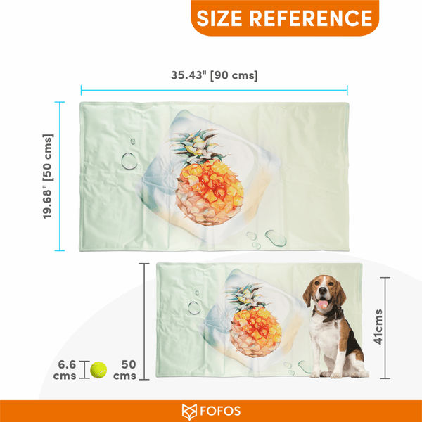 Barkbutler x Fofos Pineapple Cooling Mat for Dogs