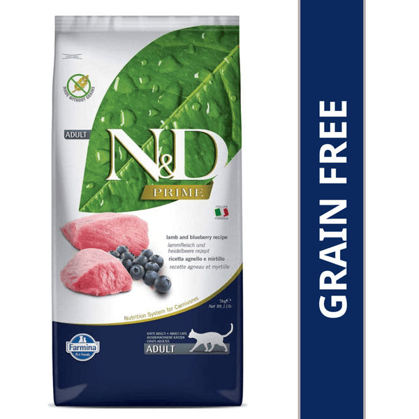 Farmina N&D Prime Chicken & Pomegranate, Lamb & Blueberry and Ocean Herring & Orange Grain Free Adult Cat Dry Food Combo