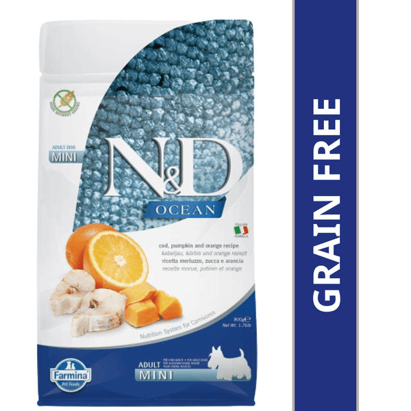 Buy Farmina N&D Ocean Codfish Orange & Pumpkin Grain Free Adult