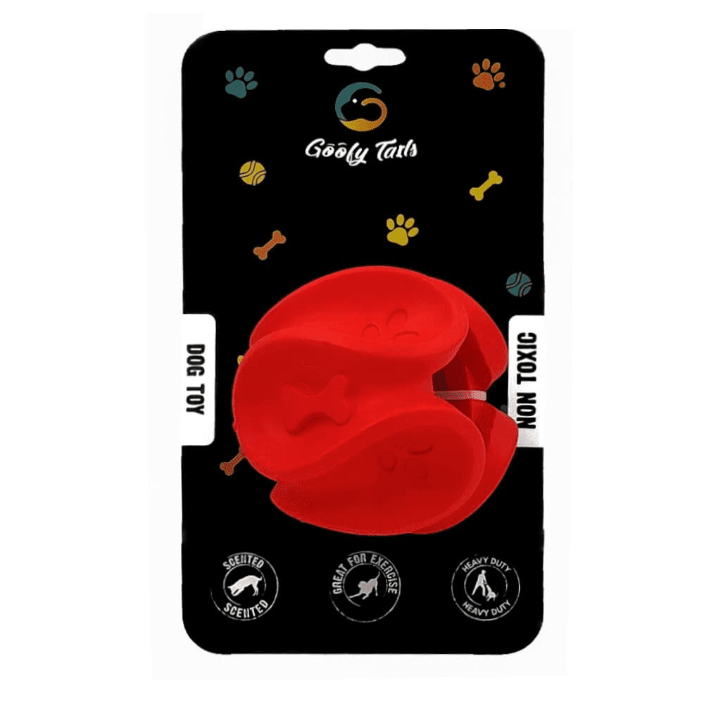 Goofy Tails Wobbly Natural Rubber Ball for Dogs