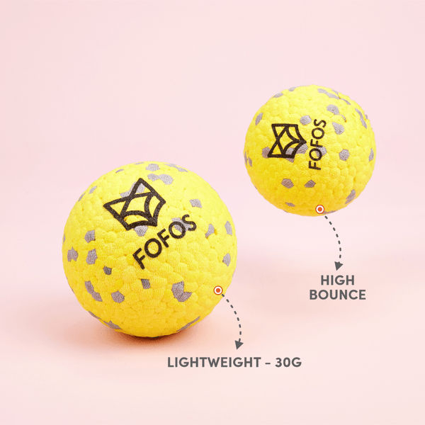 Barkbutler x Fofos Super Bounce Chew Ball for Dogs (Yellow) | For Aggressive Chewers