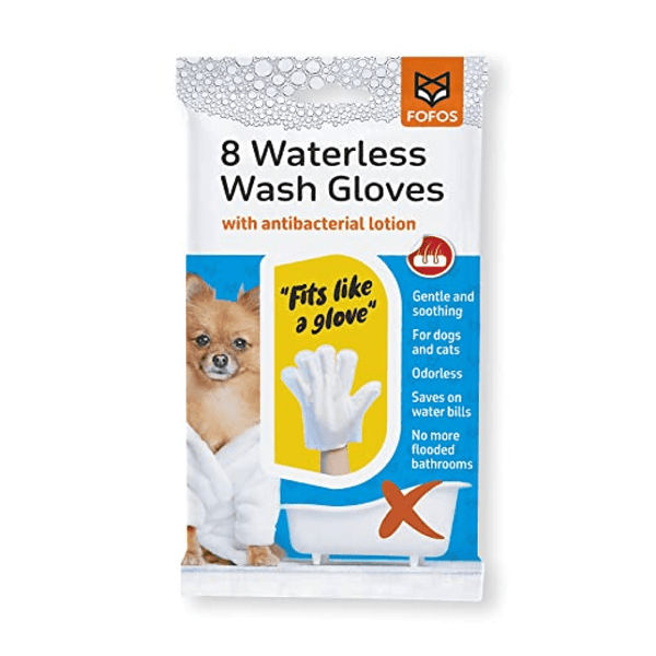 Barkbutler x Fofos 8 Waterless Wash Gloves for Dogs and Cats