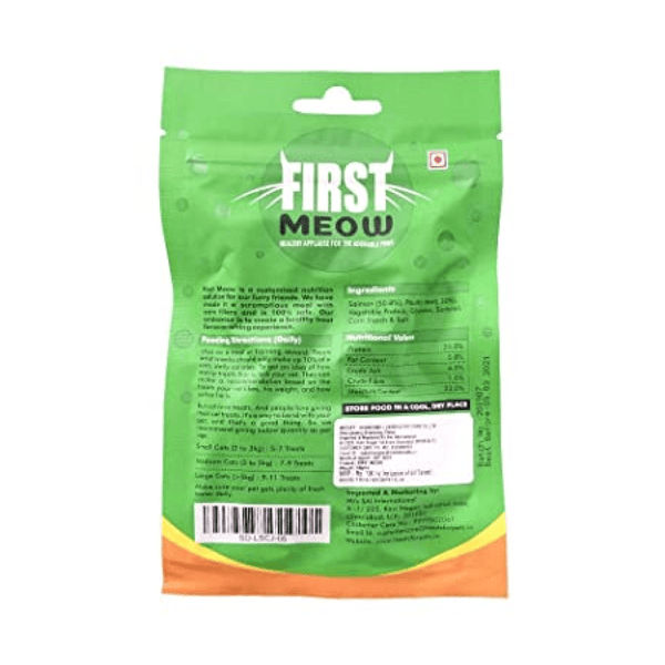 First Meow Salmon Dice Cat Treat