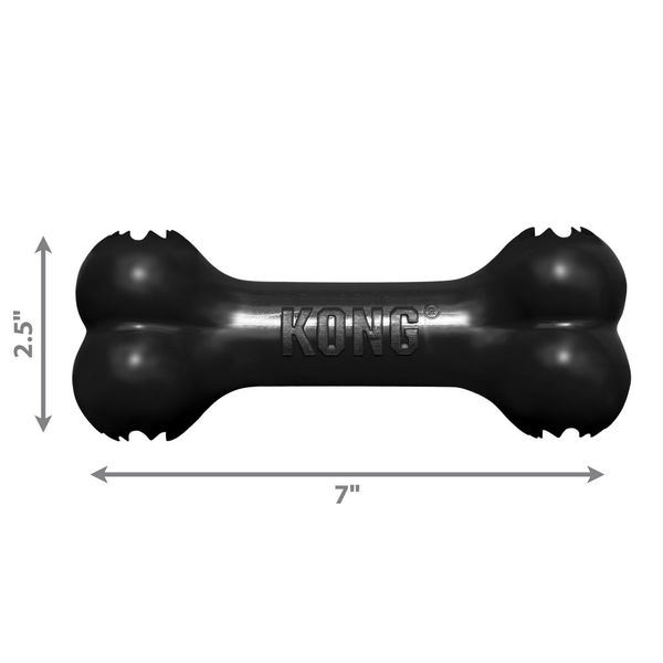Kong Extreme Goodie Bone Toy for Dogs (Black) | For Aggressive Chewers