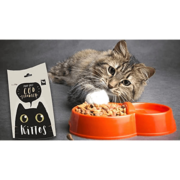 Kittos Purr Fect Sunfish Chicken and Twirls and Cod Sandwich Cat Treat Combo (3+3)