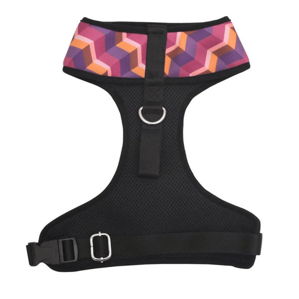 Mutt of Course Dark Geometrical Harness for Dogs