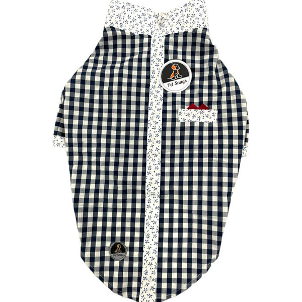 Petsnugs Retro Check Shirt for Dogs and Cats