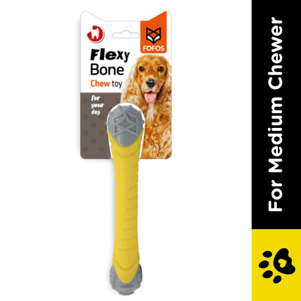 Barkbutler x Fofos Flexy Bone Chew Toy for Dogs