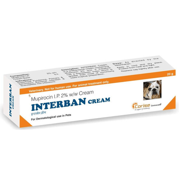 Corise Interban Cream (Mupirocin) for Dogs & Cats