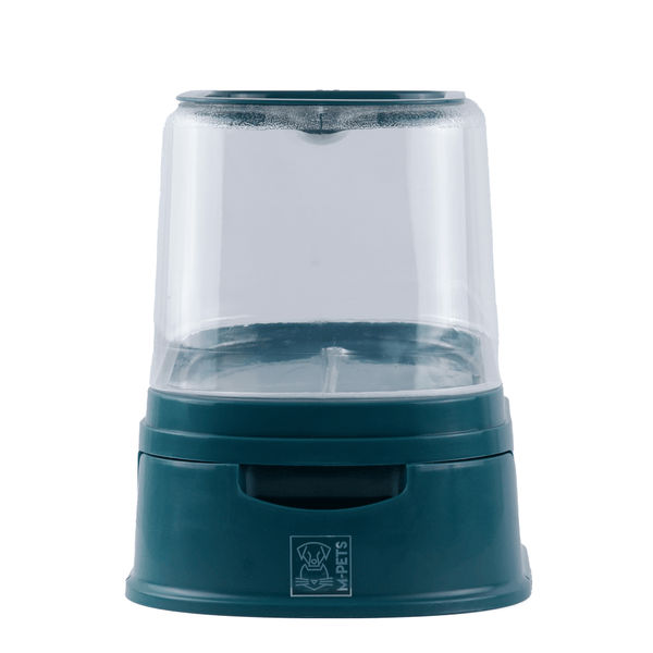 M Pets Lena Food Dispenser for Dogs & Cats (Green)