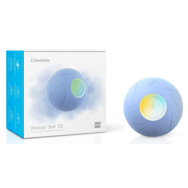 Cheerble Wicked SE Ball Toy for Dogs | For Medium Chewers (Blue)