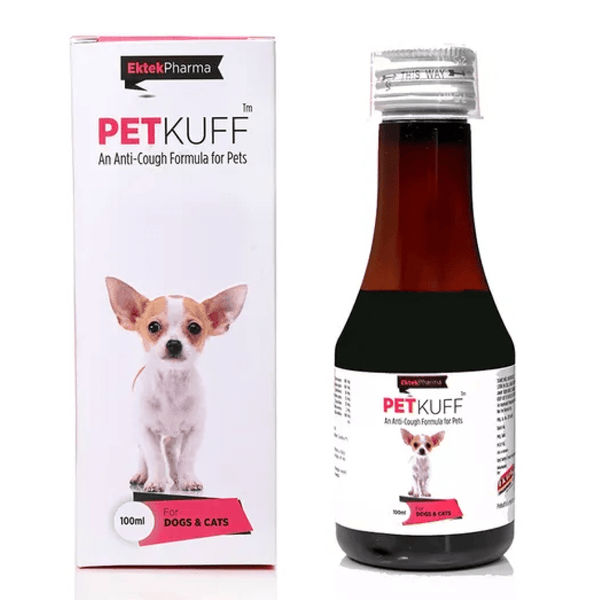 Ek Tek Pet Kuff Cough Syrup for Dogs and Cats (100ml)
