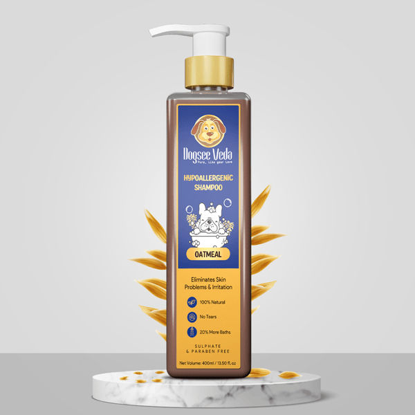 Dogsee Veda Hypoallergenic Oatmeal Shampoo for Dogs (400ml)