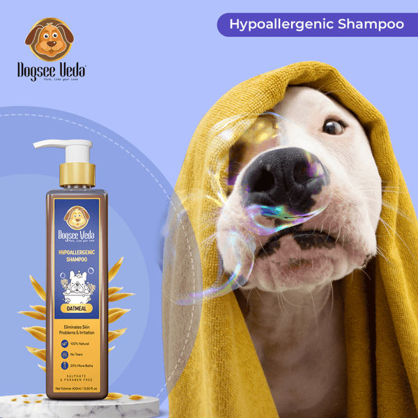 Dogsee Veda Hypoallergenic Oatmeal Shampoo for Dogs (400ml)