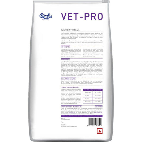 Drools VET PRO Gastrointestinal Adult Dog Dry Food