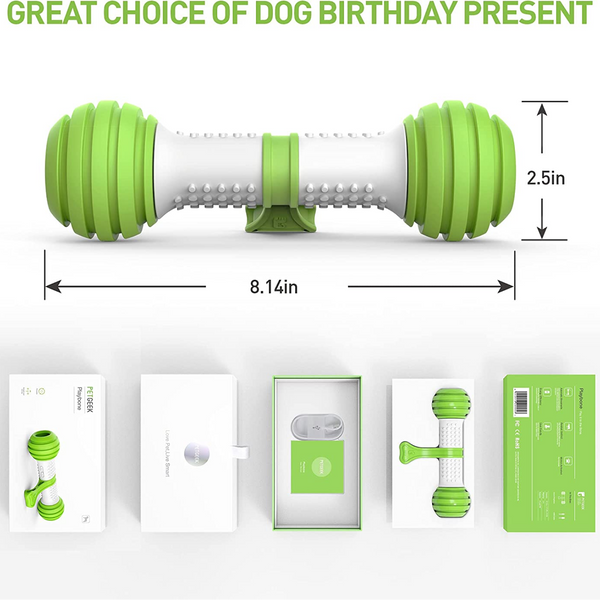 Pet Geek Playbone Toy for Dogs (White/Green)