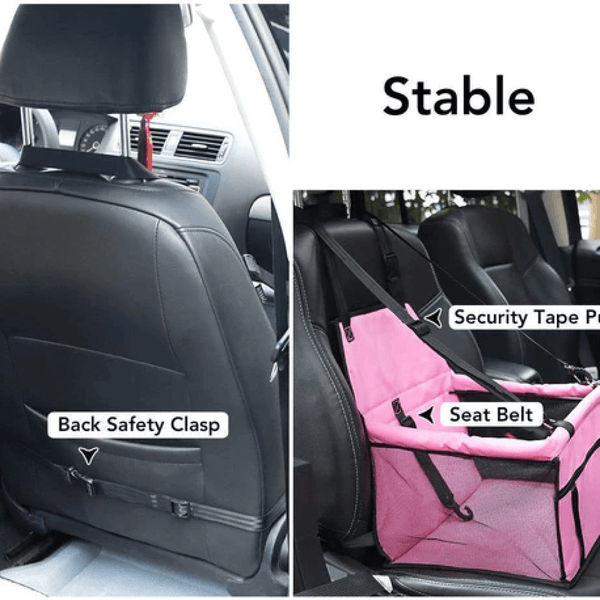 Emily Pets Car Carrier for Dogs and Cats (Pink)