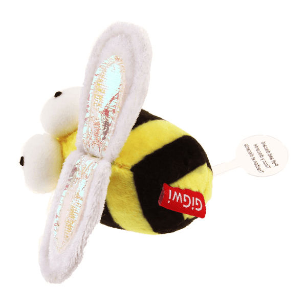 GiGwi Melody Chaser with Motion Activated Sound Chip Bee Toy for Cats (Yellow/Black)