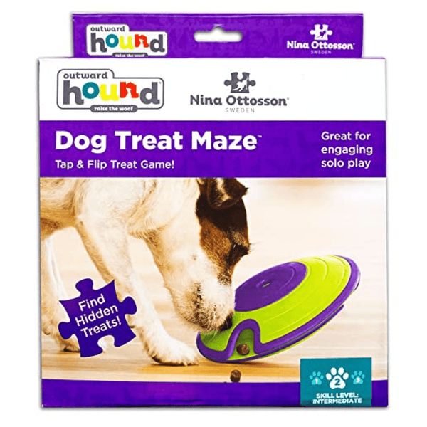 Outward Hound Nina Ottosson Treat Maze Puzzle for Dogs (Level 2 Intermediate)