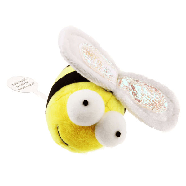 GiGwi Melody Chaser with Motion Activated Sound Chip Bee Toy for Cats (Yellow/Black)