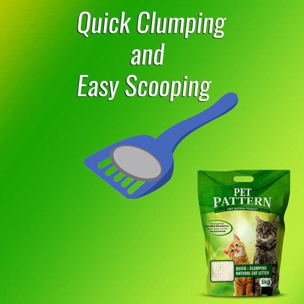Pet Pattern Natural Unscented Clay Quick Clumping Cat Litter