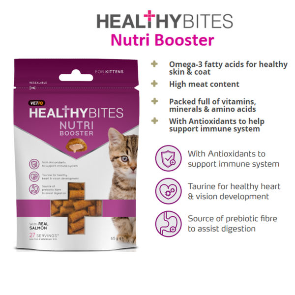 Mark and Chappell Healthy Bites Nutri Booster Kitten Treats