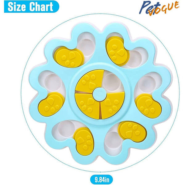 Pet Vogue Slow Feeder Flower Shaped Toy for Dogs and Cats (Blue)