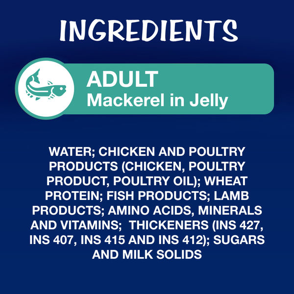 Purina Felix with Mackerel, Sardine and Salmon in Jelly Complete and Balanced Adult Cat Wet Food
