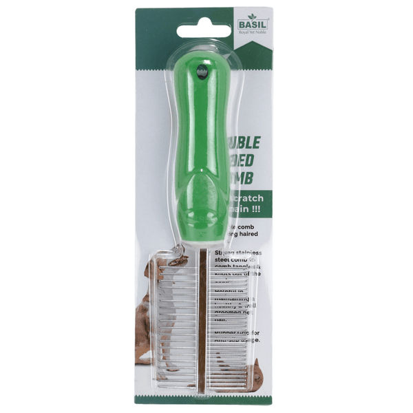 Basil Double Sided Flea Comb for Dogs and Cats