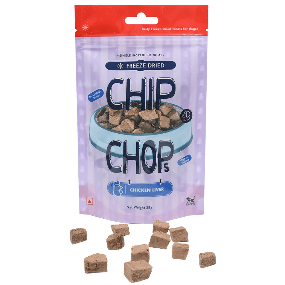 Chip Chops Freeze Dried Chicken Liver Dog Treats