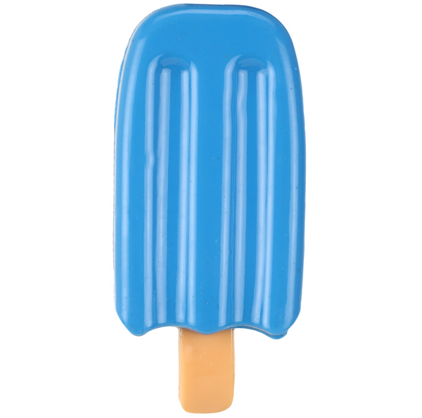 Basil Ice Cream Shaped Cool Lick Silicon Chew Toy for Dogs (Blue)