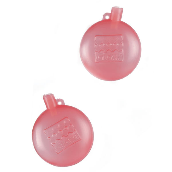 GiGwi Plush Friendz with Refillable Squeaker Elephant Toy for Dogs (Grey/Red) | For Medium Chewers