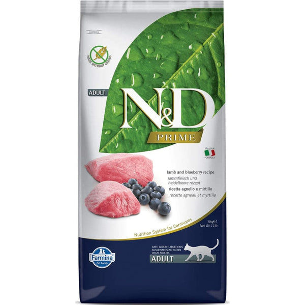 Farmina N&D Prime Chicken & Pomegranate, Lamb & Blueberry and Ocean Herring & Orange Grain Free Adult Cat Dry Food Combo