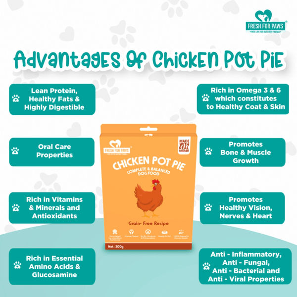 Fresh For Paws Chicken Pot Pie Wet Food for Dogs (100g)
