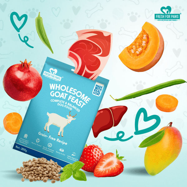 Fresh For Paws Wholesome Goat Feast Wet Food for Dogs (100g)
