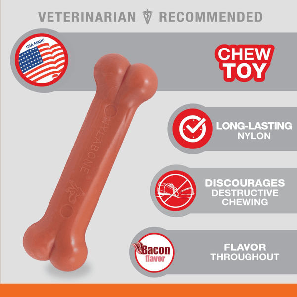 Nylabone Bacon Flavoured Power Chew Bone (Brown)