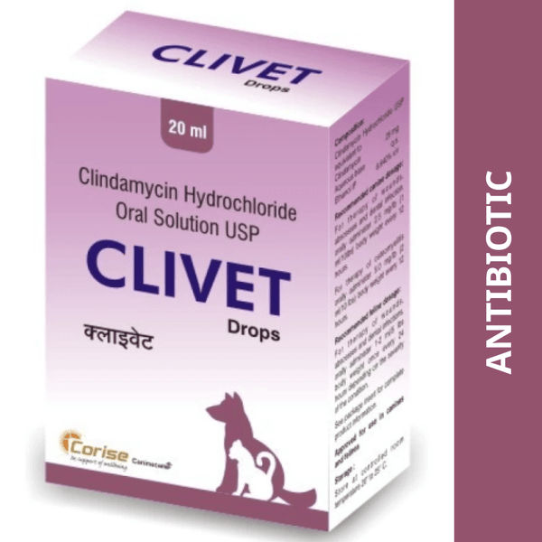 Corise Clivet Syrup (Clindamycin) for Dogs and Cats (30ml)