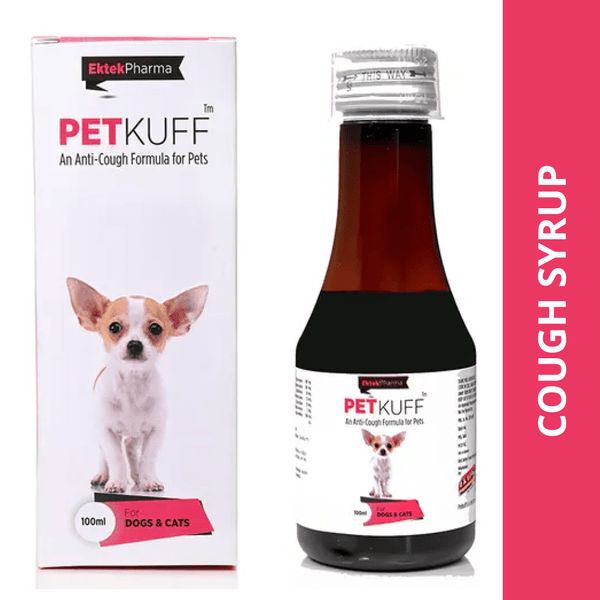Ek Tek Pet Kuff Cough Syrup for Dogs and Cats (100ml)