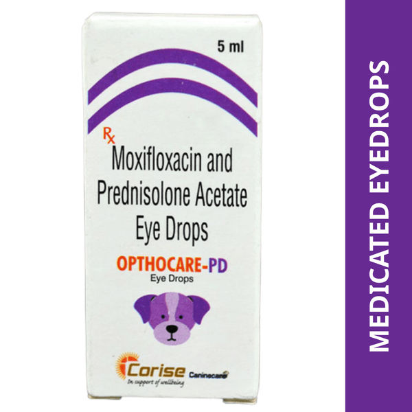 Corise Opthocare PD Eye Drops (Moxifloxacin Prednisolone) for Dogs and Cats (5ml)
