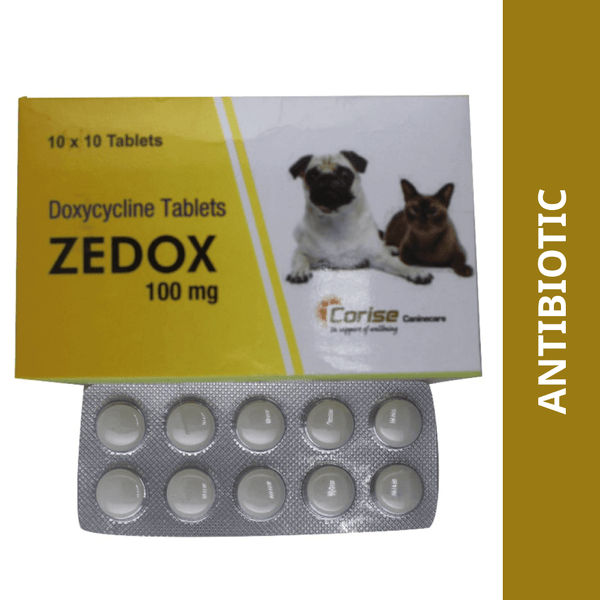 Corise Zedox Tablets (Doxycycline) for Dogs and Cats (pack of 10 tablets)
