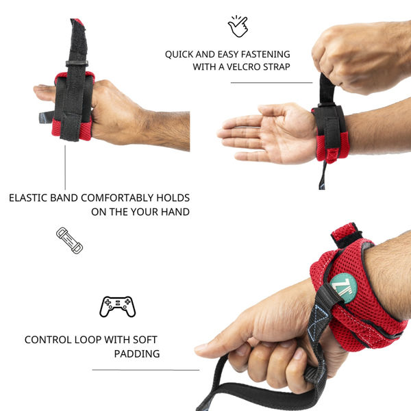 Zoomiez Hands Free Mesh Leash for Dogs & Cats (Red)